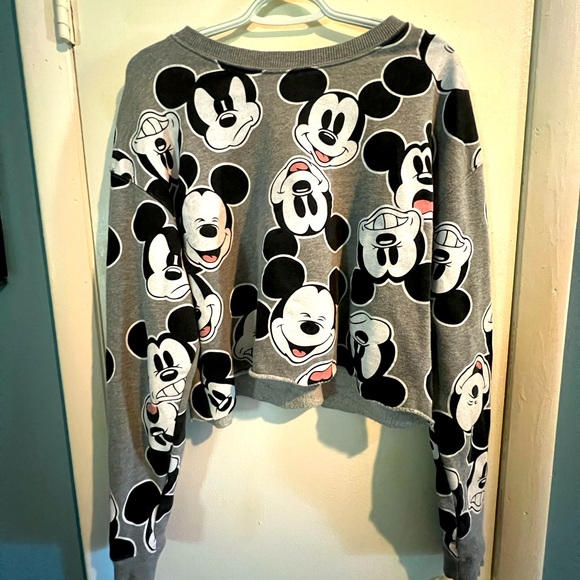 Disney Mickey Mouse Cropped Sweatshirt - Picture 2 of 5
